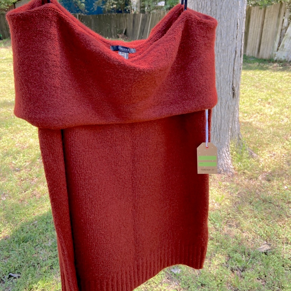 off the shoulder sweater